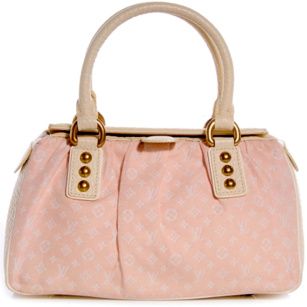 Vintage Louis Vuitton Rose Monogram Mini Lin Trapeze PM Bag